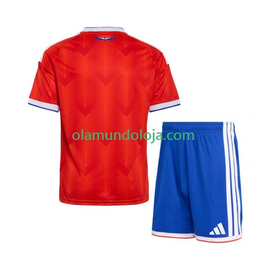 Camisola Chile Criança Equipamento Primeiro 2026 Manga Curta